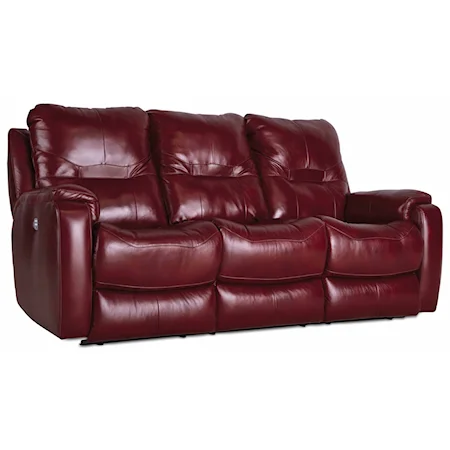 Double Reclining Sofa with Power Headrests and Lumbar